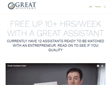 Tablet Screenshot of greatassistant.com